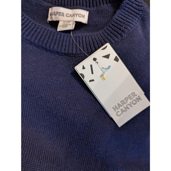 Harper Canyon Blue Colorblock Sweater Girls Size 7 - 8 - Picture 4 of 7